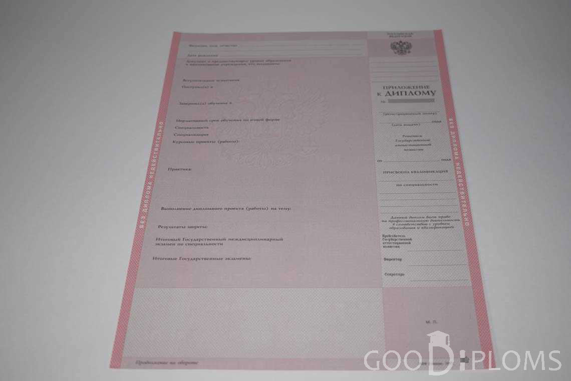 Приложение к Диплому Техникума период c 1997 по 2002 год - Харьков