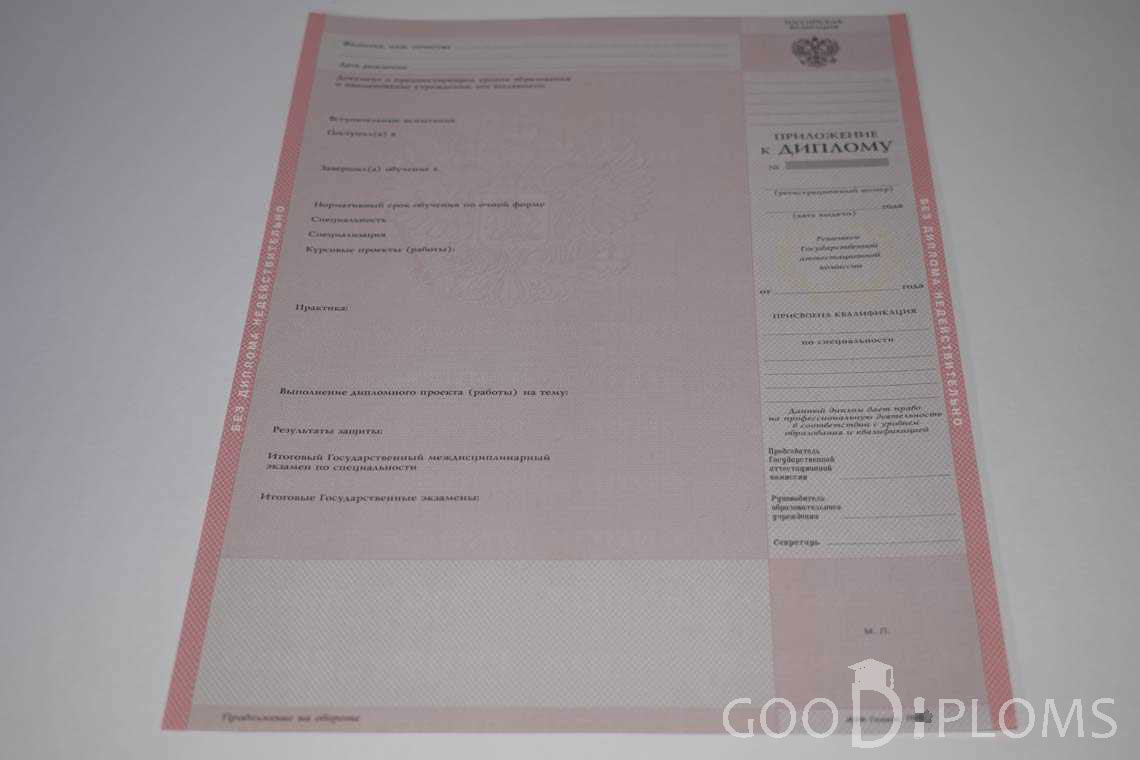 Приложение к Диплому Техникума период c 2003 по 2007 год - Харьков